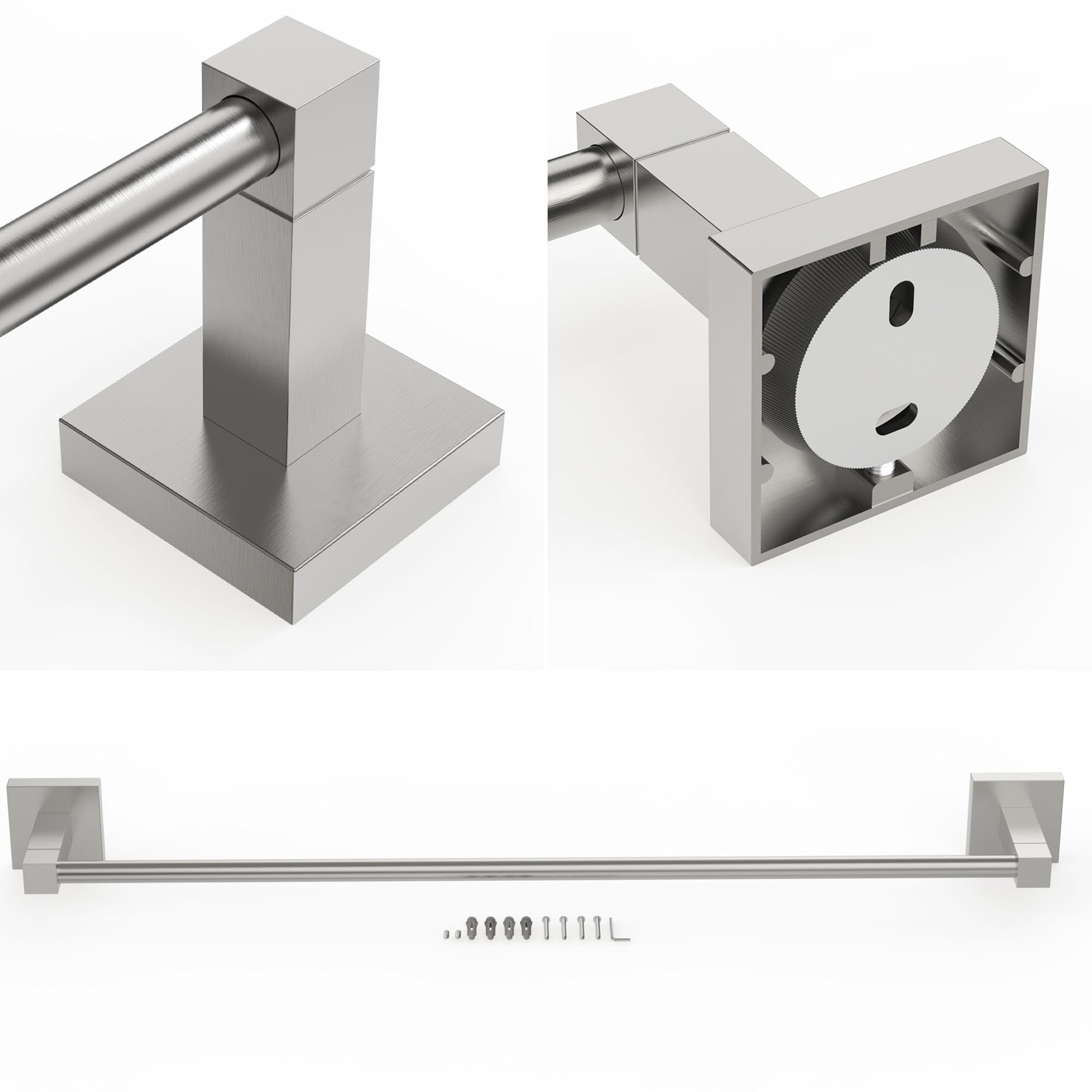 RUACQ Porte-serviettes De 61 Cm Pour Salle De Bain, Base