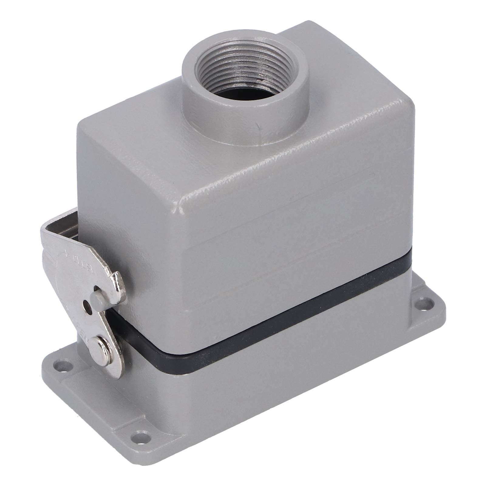 Fafeicy AC/DC 500V 16A Hochleistungssteckverbinder, 10-poliger wasserdichter industrieller Steckverbinder rechteckig mit Einknopf-Anschlussblock