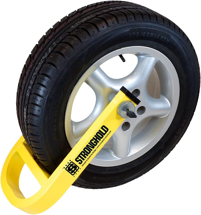 Maypole Stronghold 13"-15" Caravan Alloy Wheel Clamp Suitable for Tyre Size 165 mm to 205 mm Sold Secure Gold Standard