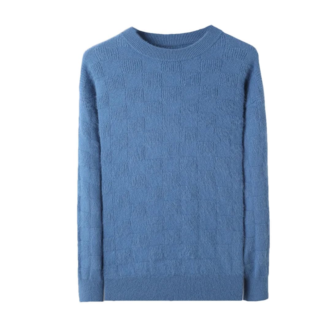 Maglione ricamato pullover lavorato a maglia da uomo
