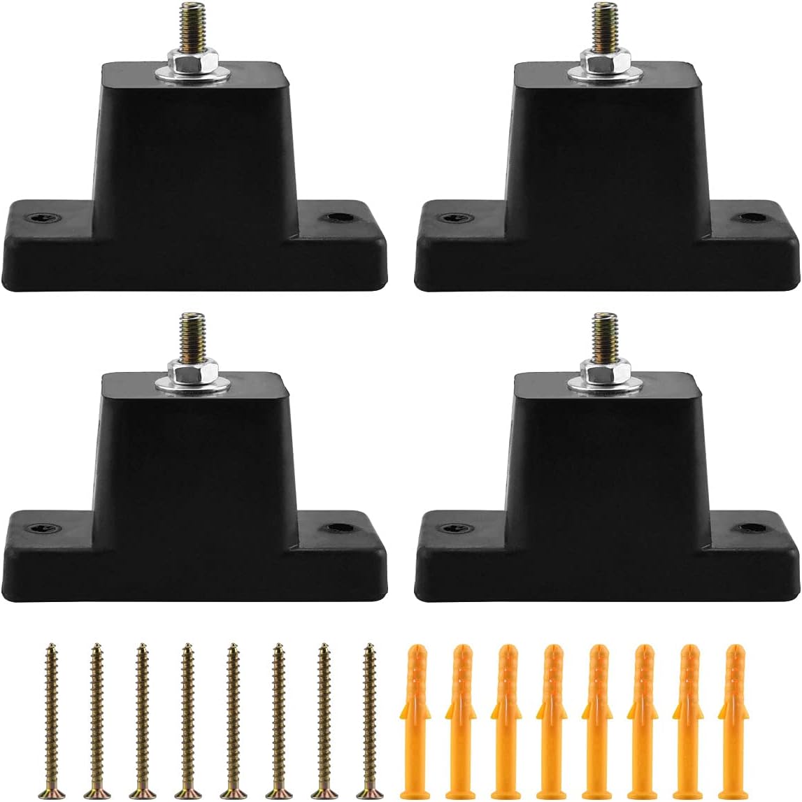 Rubber Vibration Isolator Mounting Bracket, 4Pack Air Conditioner Mounting Bracket