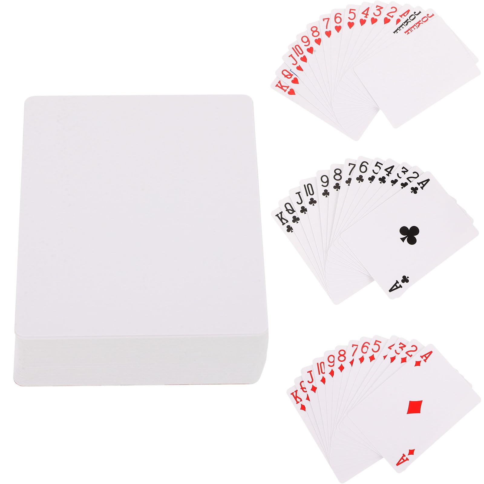 Hemobllo Heat Transfer Paper Blank Playing Cards Sublimation Poker Cards for DIY Games Educational and Leisure Use