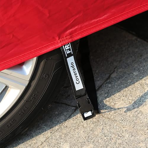 Miniatura 39 de Coverado Funda de automóvil impermeable para todo tipo de clima para automóviles, cubierta completa 210D para exteriores, protección contra rayos