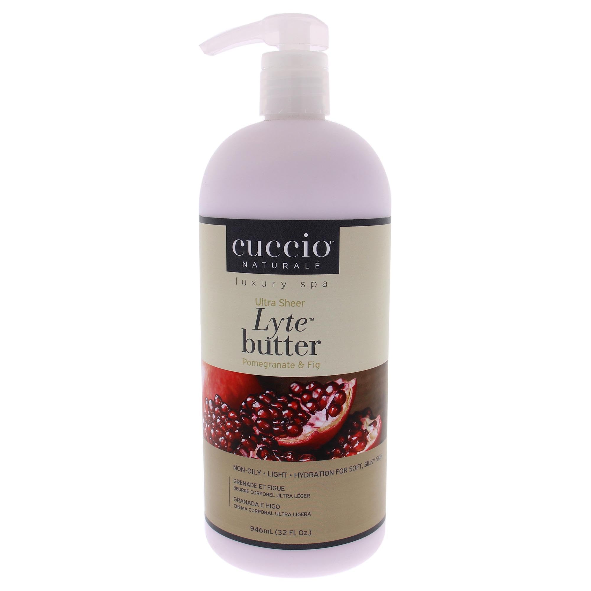 CuccioUltra Sheer Lyte Butter - Pomegranate and Fig - for Unisex - Body Butter - 32 oz