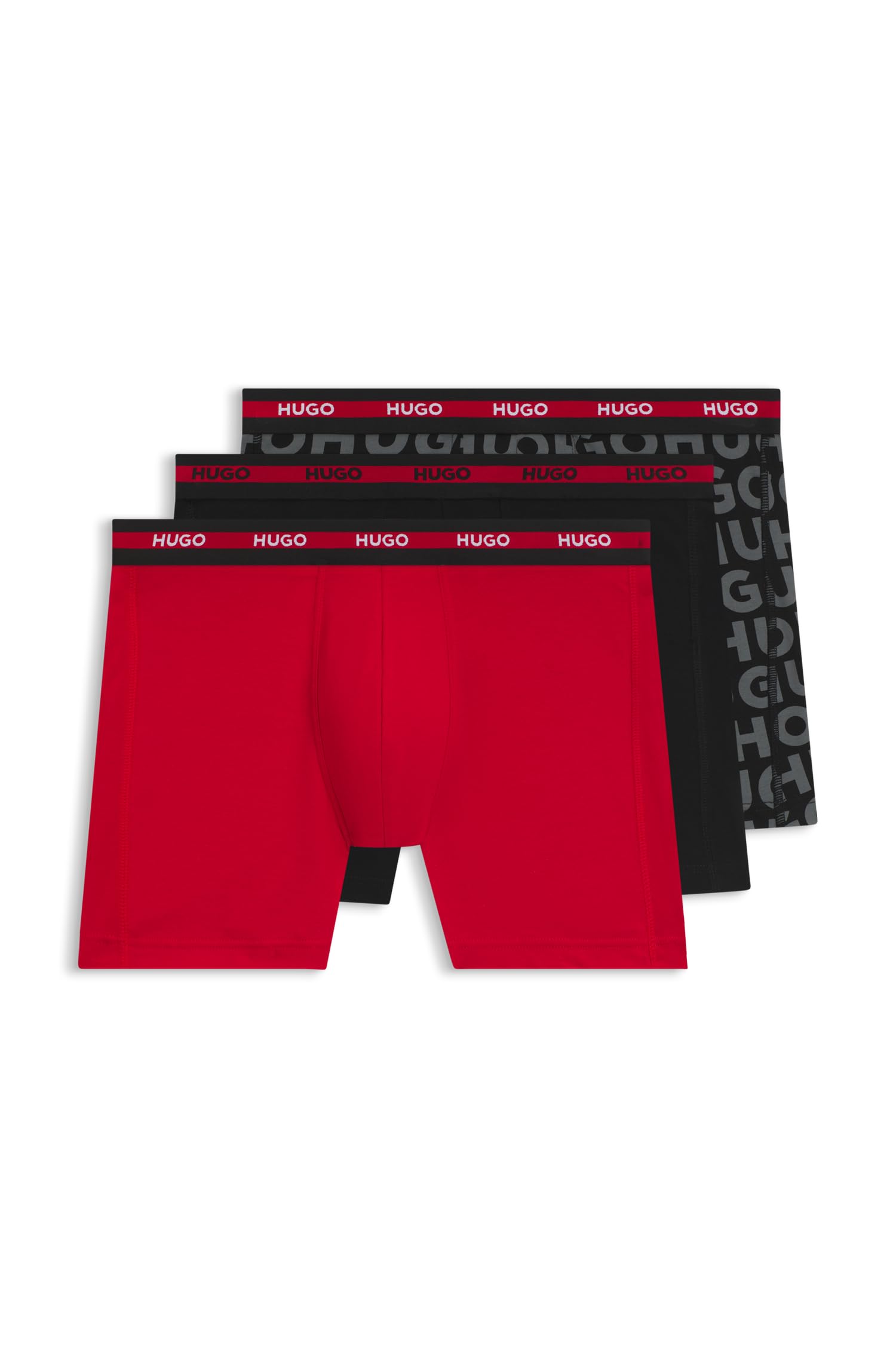 Hugo Men's Open Miscellaneous Boxer Br Planet Des 10249742 0 Brief, Xl
