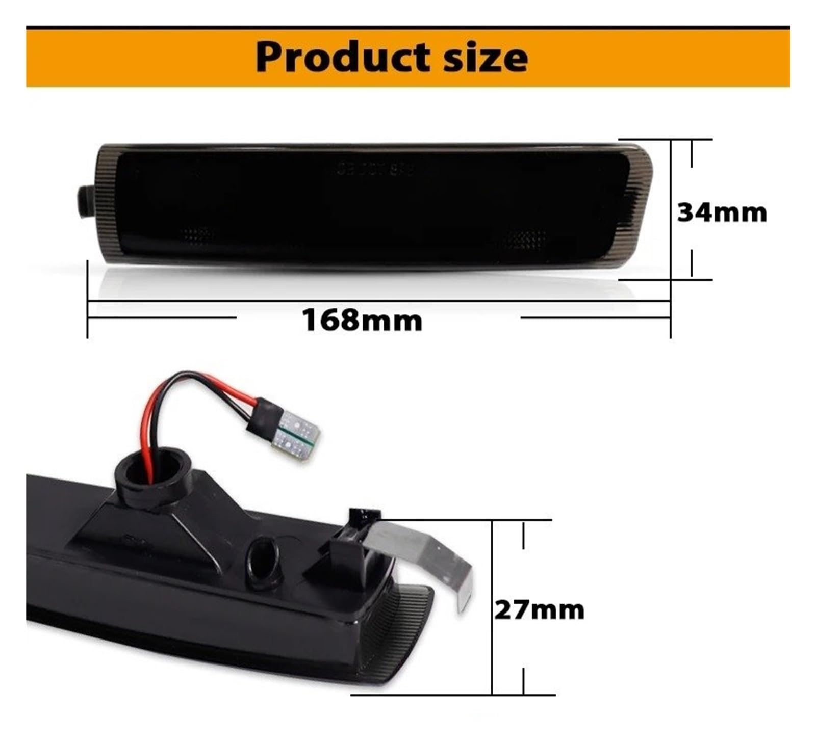 Indicatori Direzione Auto T10 LED Anteriore Laterale Luce Posizione Parafango Luce Coupé Roadster Ambra Luce Direzione/luci Guida 12V Per BMW Per Z3 1996-2000 2001 2002 Segnale Svolta Lampada(Smoked