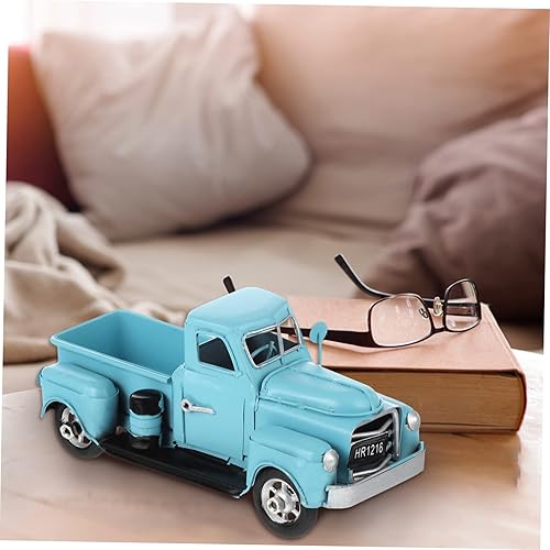 Miniatura 4 de Modelo de coche de estaño modelo de metal vacaciones rojo mikado locomotora hierro adorno coche adornos camión antiguo motor tren camión decoración