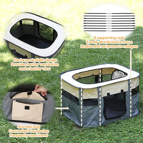 Parc pliable pour animal sans odeur pour protéger votre chiot ou chat - 7
