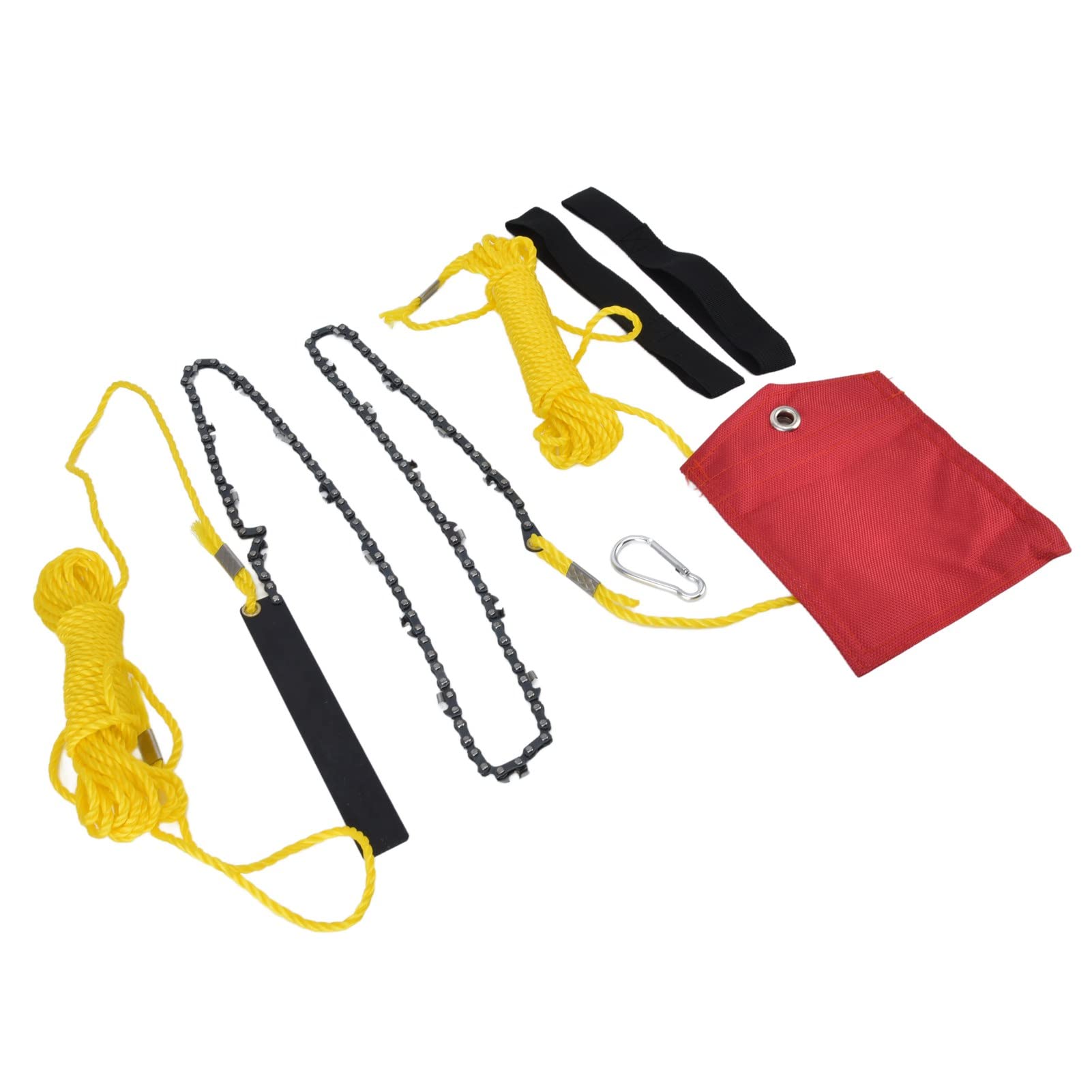 48 Inch Tree Limb Hand Rope Chain Saw 63 Teeth High Hardness Comfortable Handle Folding Pocket Chainsaw For Tree, Multifunctional Accessory For Home Use