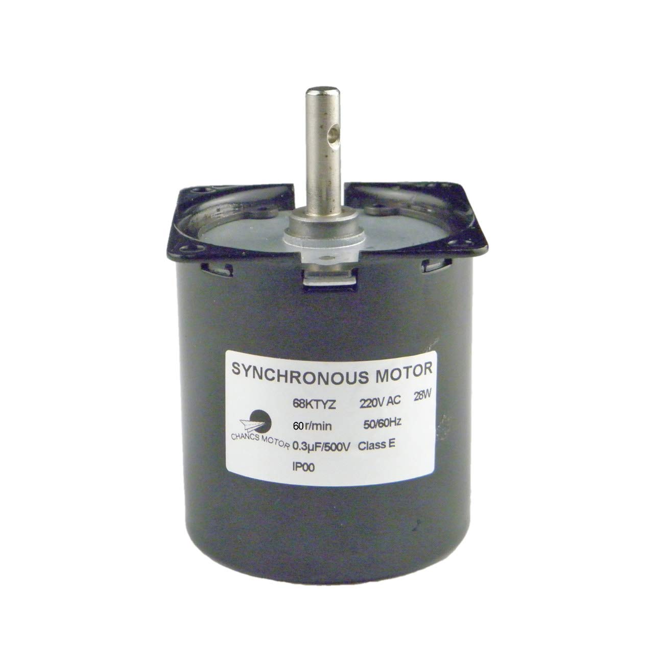 CHANCS Geared Motor Synchronous 68KTYZ 220V AC 60r/min Speed Reducing Gear Motor