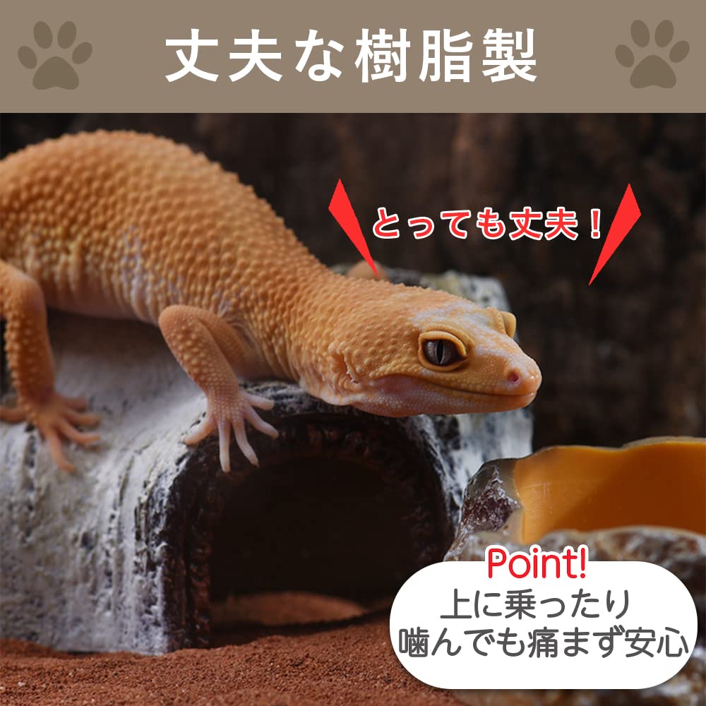 Amazon | AllBright 爬虫類シェルター 爬虫類 シェルター 隠れ家