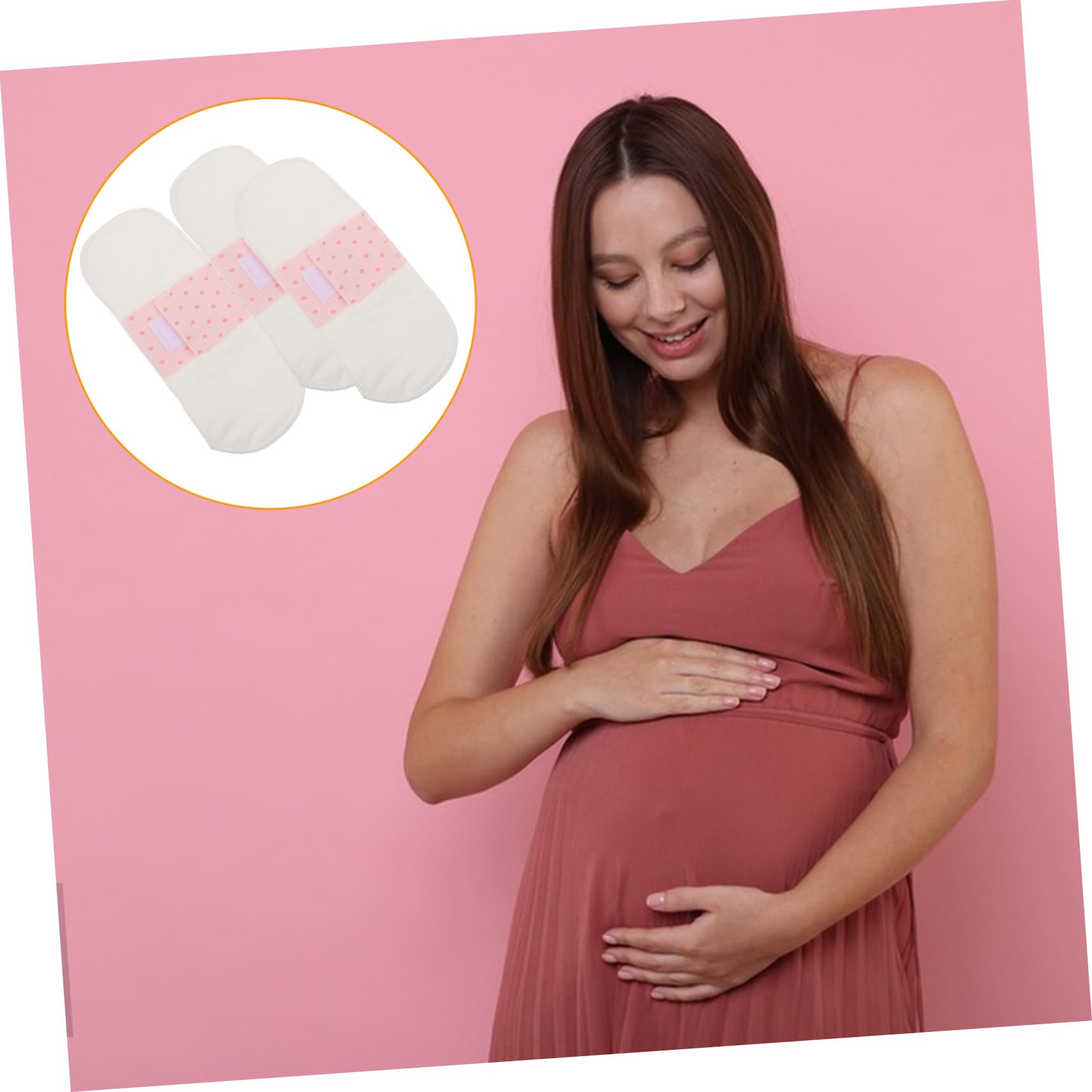 Healvian 12piezas Compresas Menstruales Reutilizables Lavables y Portátiles Material y Transpirable Impermeables Para Mujeres Para Embarazadas y Postparto