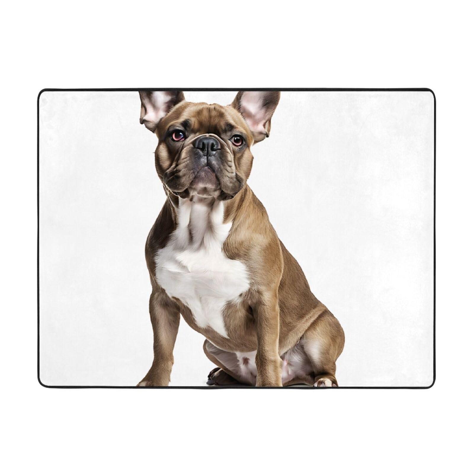 Tapis salon Bouledogue français pour sol froid et dur