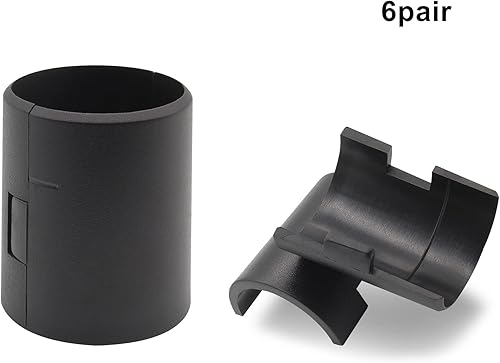 Miniatura 2 de Jersvimc 36 pares (72 piezas) clips de bloqueo de estante de alambre de 12 pulgada, clips de plástico de repuesto para estantes de alambre de madera