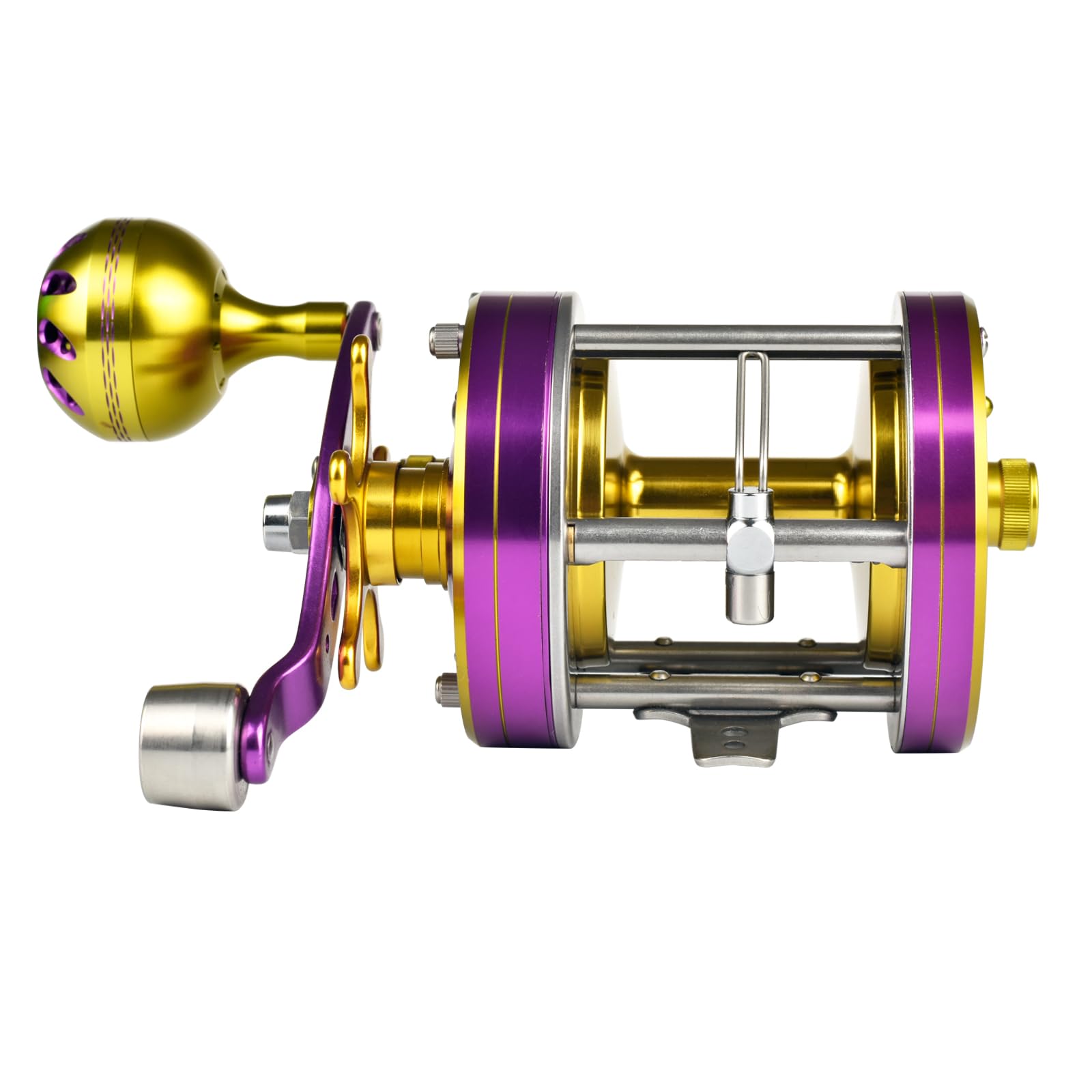 ANCIENT MARINER Catfish Rod and Reel Combo, Medium Heavy Challenger Rod and 7000 Reel Right Hand, Purple : Sports & Outdoors