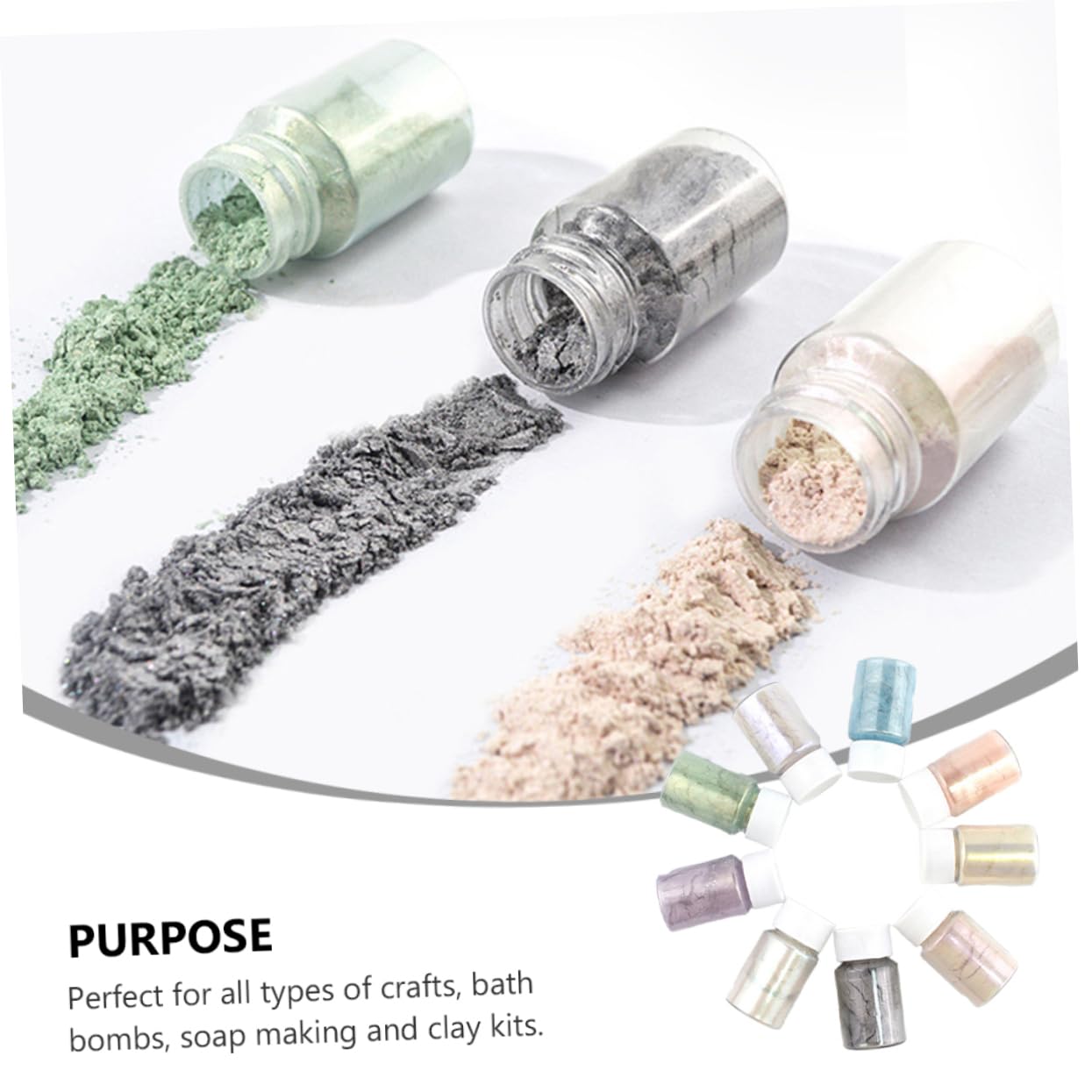 NUOBESTY 27stücke Teiliges Mica Pigmentpulver Set Für Diy Kosmetik Für Augen-make-up Lippen Nagelkunst Und Bastelprojekte Hautfreundlich Und Sicher Für Hauttypen