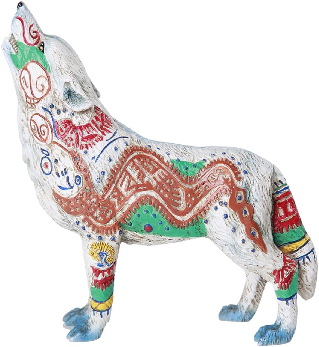 Amazon.com: Pacific Giftware The Wolf Spirit Collection Aztec Wolf ...
