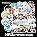 XXCKA 50 Piezas Gintama Anime japonés Pegatina PVC Graffiti Pegatina Maleta Equipaje Guitarra Impermeable