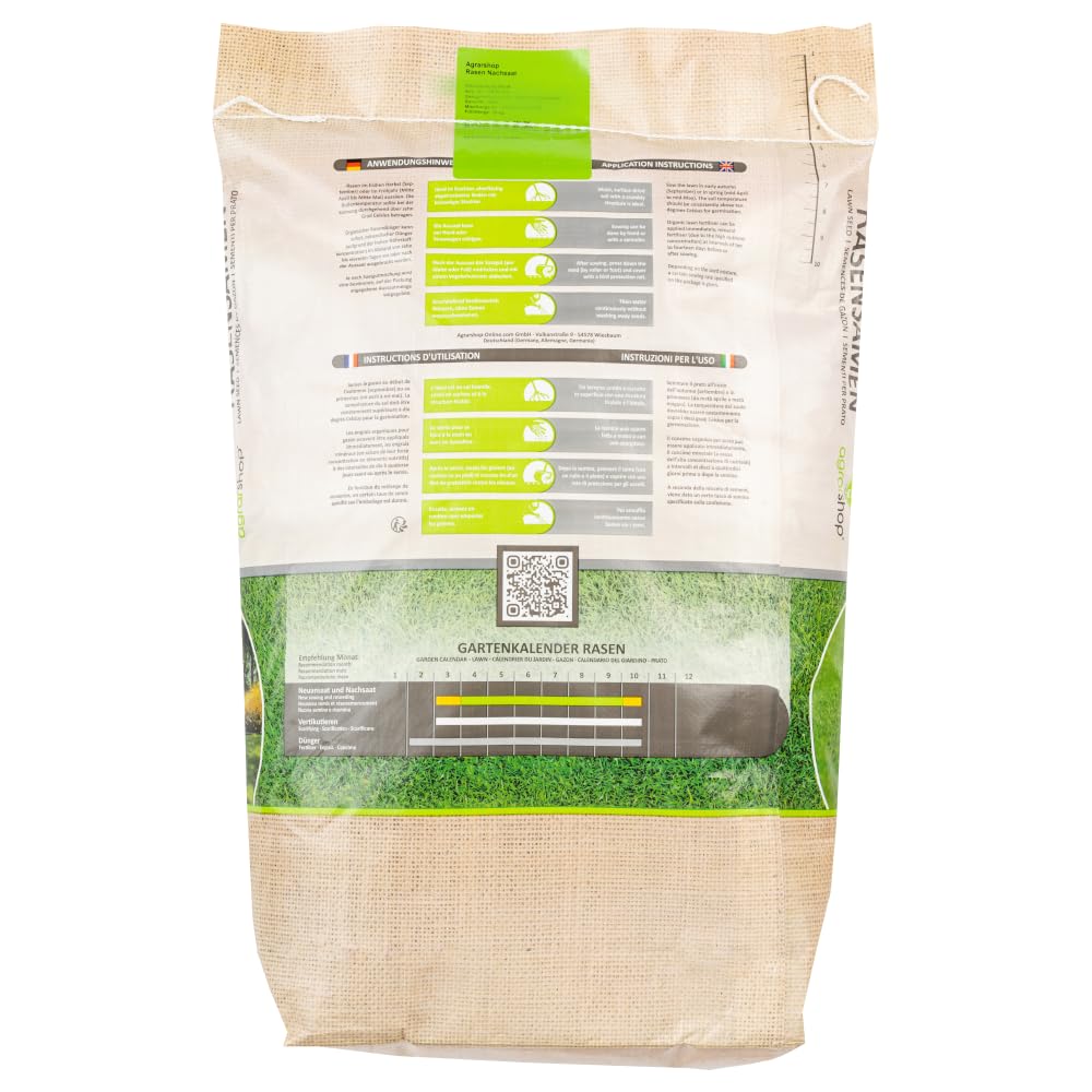 Semi Erba da Prato Siepe Universale 20 kg Campo Semi di Erba Ombra Gioco Sport Solare