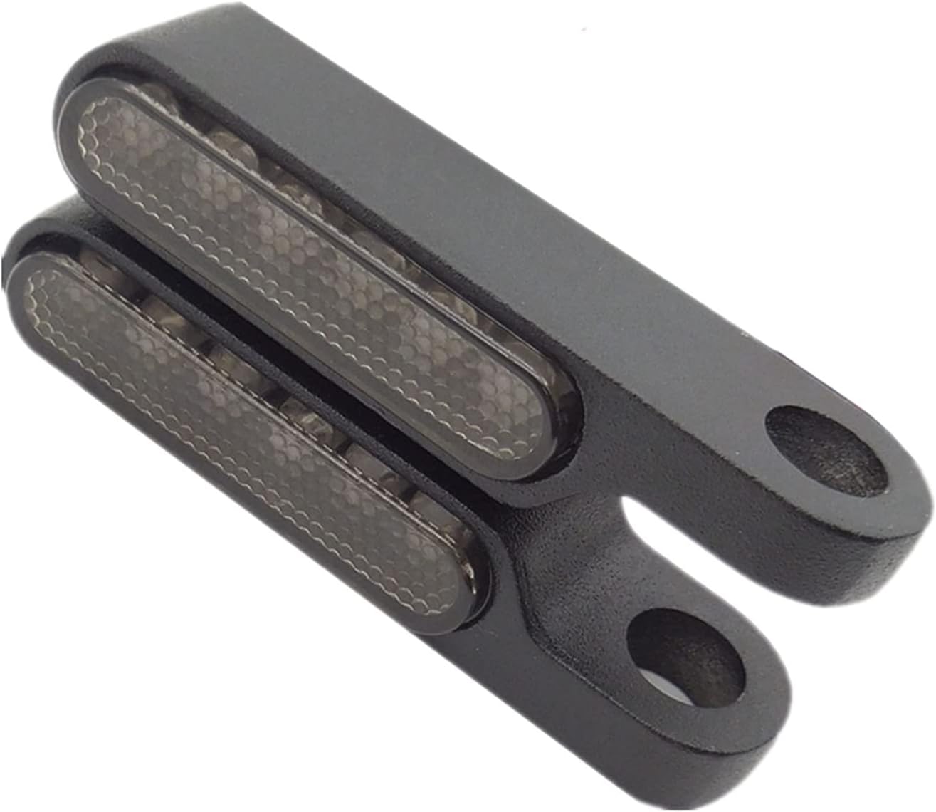 CICMOD Motorcycle Led Turn Signals 2Pcs Mini Handlebar Brake Clutch Marker Lights Black for Harley