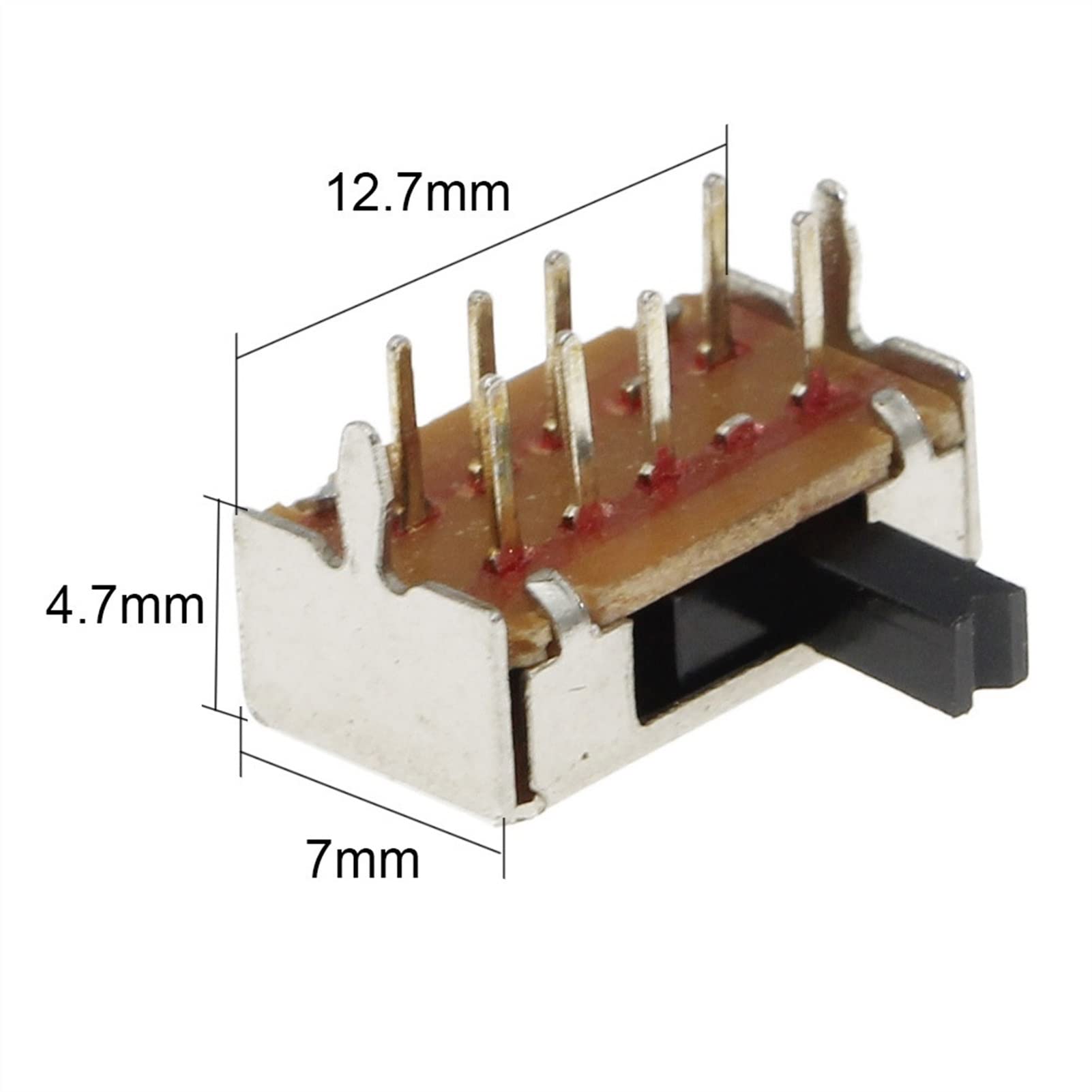 switch3台 Micro Switch 100PCS SK23D07 8 Pin PCB 3 Position 2P3T DP3T