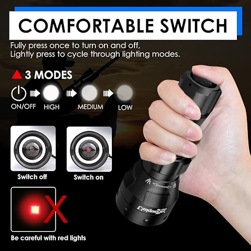 Miniatura 3 de UniqueFire uf-1503940nm IR linterna T5050mm Lente Asférica Enfoque ajustable linterna de visión nocturna para caza nocturna