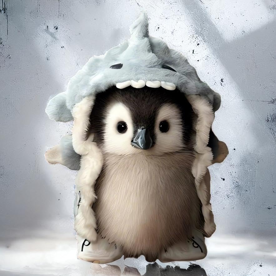 Super Realistic Plush Penguin Decor 2025 New Real Penguin Stuffed Animal Interactive Gifts Penguin Figurines Statue Soft Cute Stuffy Live Animal Penguin Stuff Pets Plushies Figures (1PC)