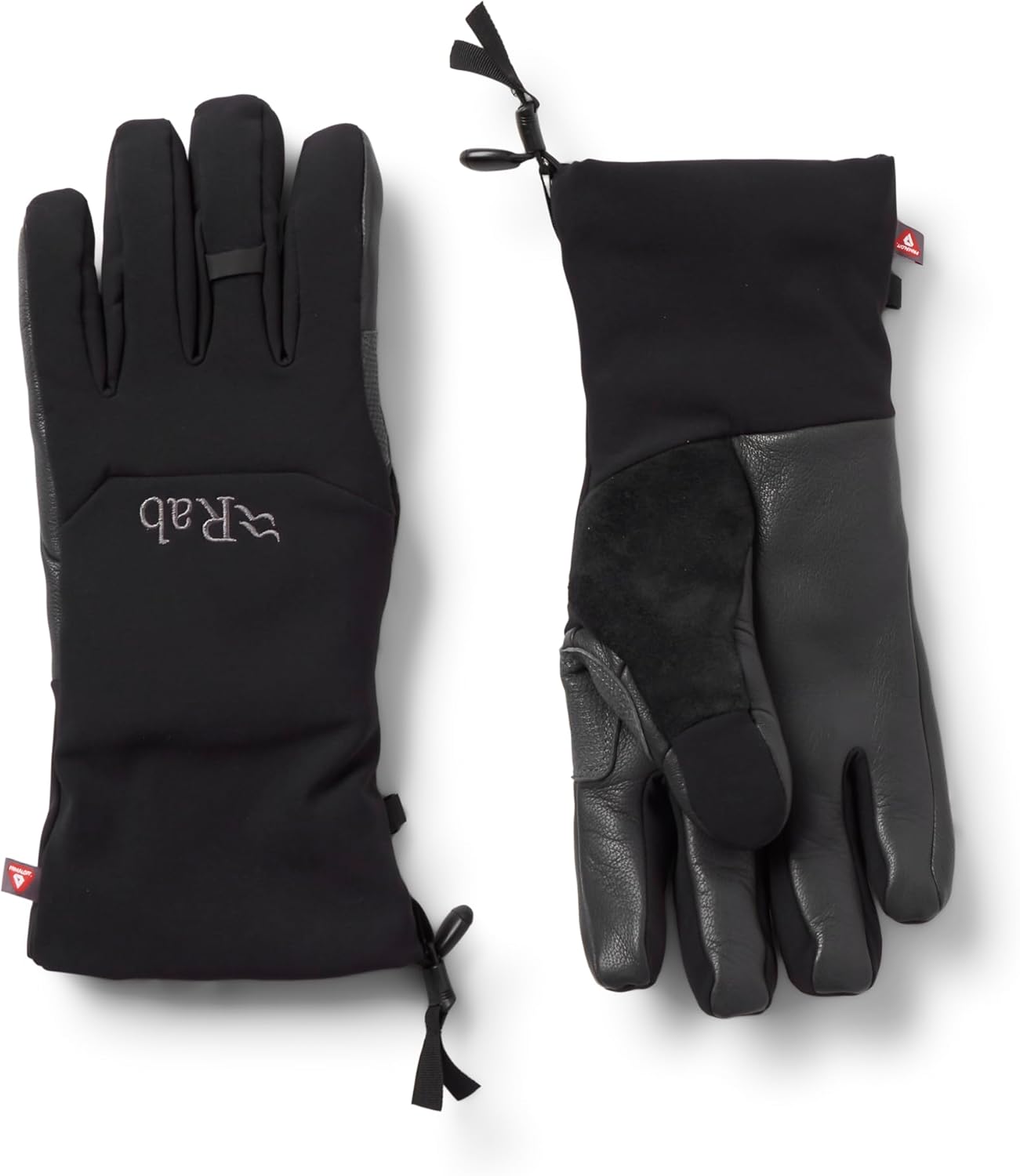 Rab Men's Baltoro Gloves - Softshell Glove for Climbing & Mountaineering - Black - Large