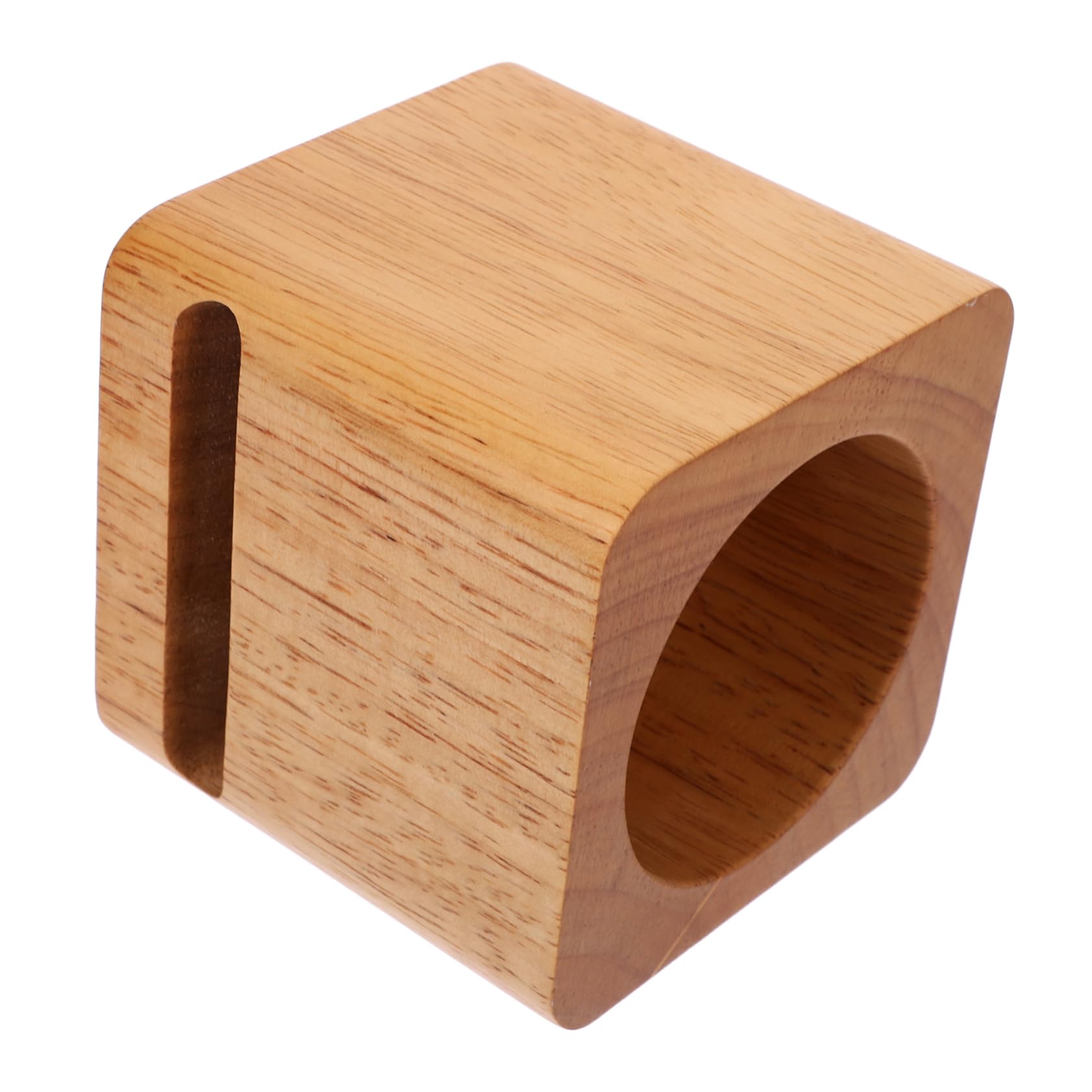 Tofficu Supporto Legno Cubo per Telefono da Scrivania Marrone