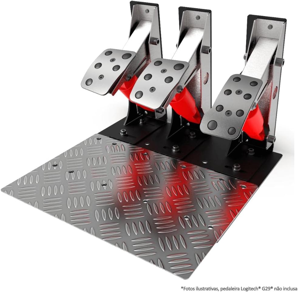 Extreme Simracing Sim Racing Inverted Pedals Kit Upgrade For Logitech G25, G27, G29, G920 And G923 Add-On - Brake With More Pressure Not Included