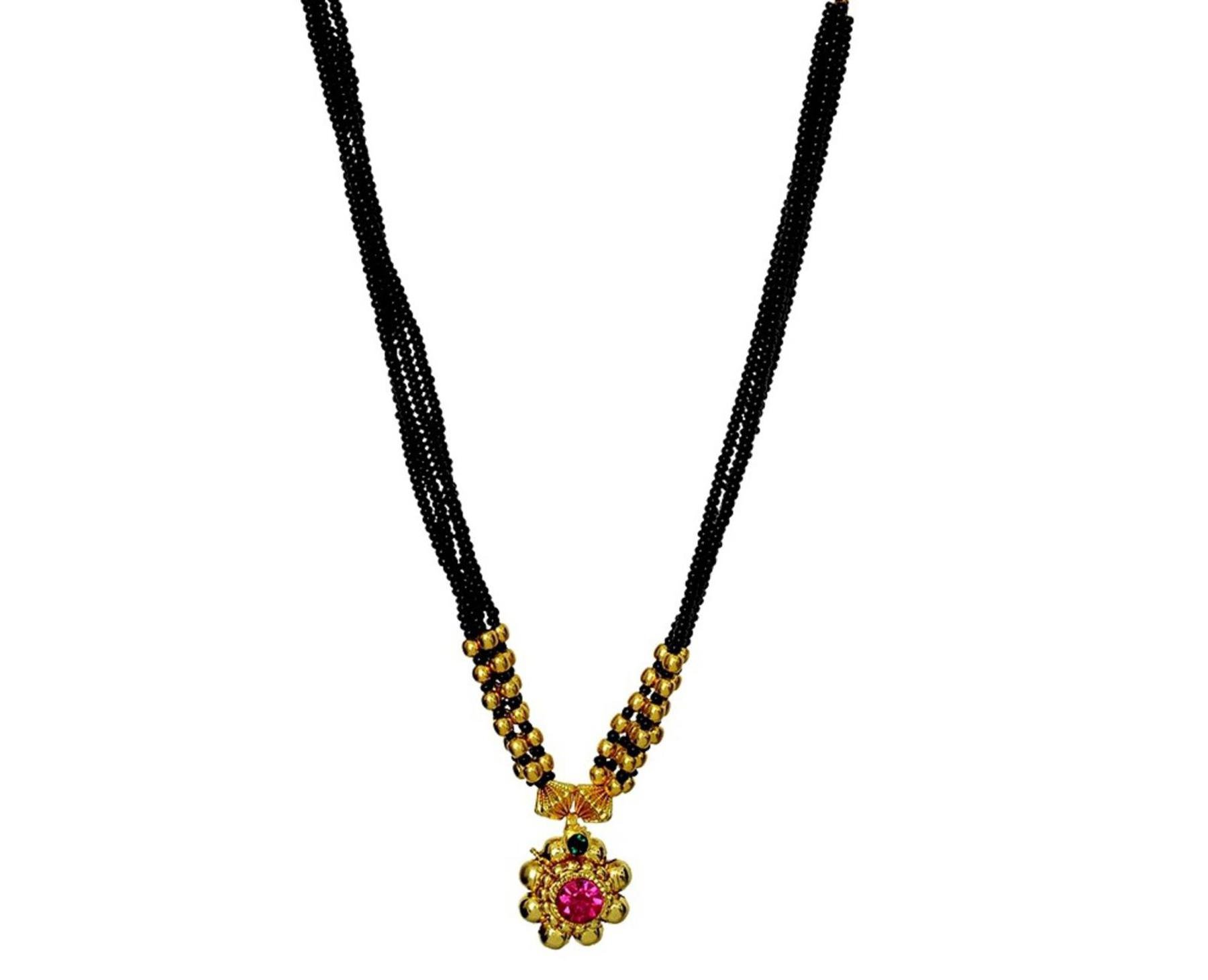 Imitation Traditional Kolhapuri Mangalsutra for Women / AZMKMS013-GBK