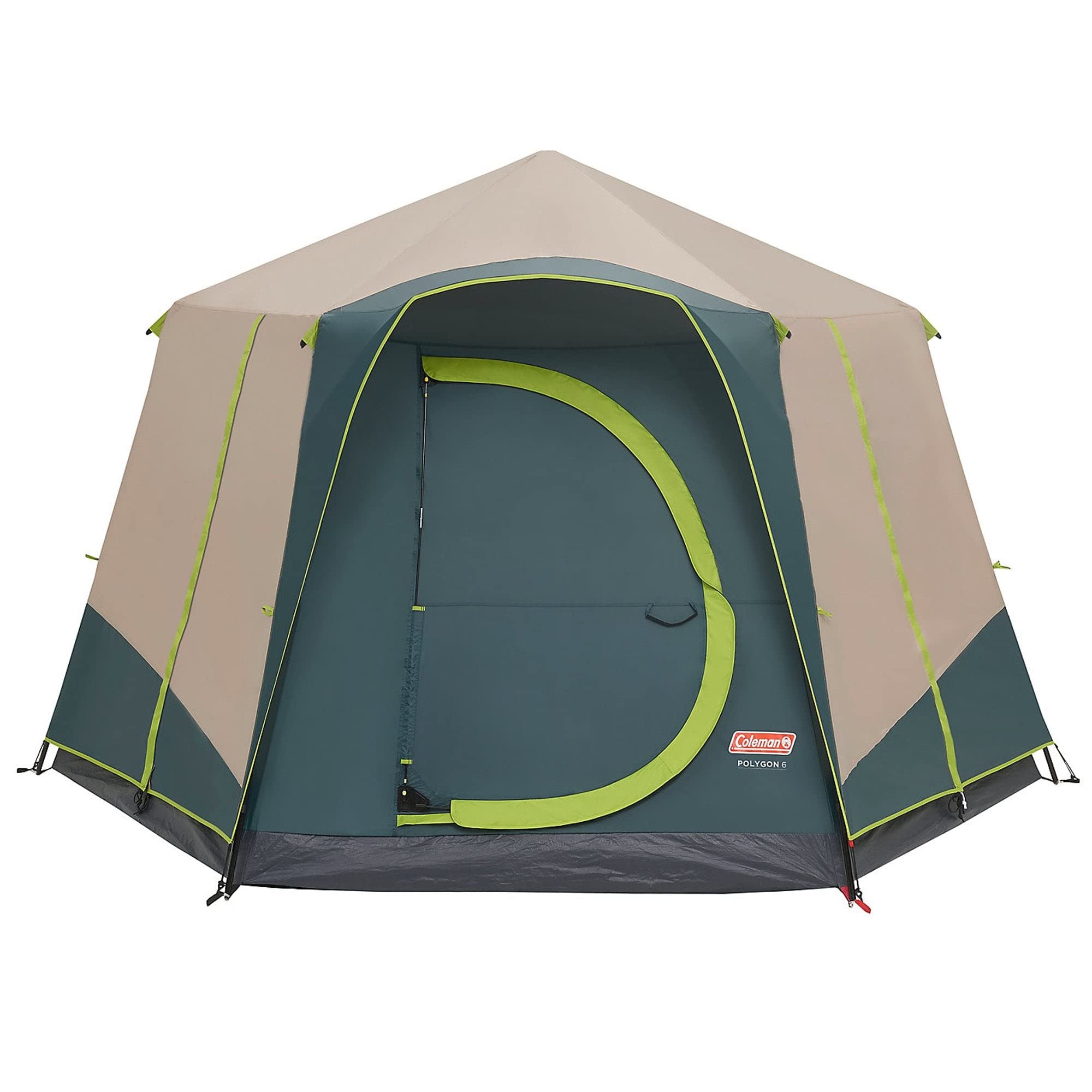 Coleman Polygone Grande Tente familiale avec Vue à 360° Structure en Acier Robuste Facile à Monter 100% étanche