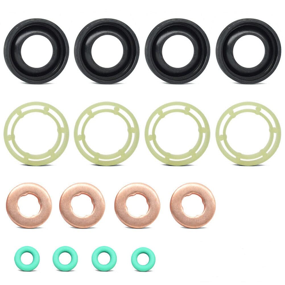 Fuel Injector Seal Washer O-Ring Kit For Ford Focus C-Max Fiesta Fusion 1.6 TDCI Citroen C3 C4 Dispatch Berlingo Peugeot 207 307 Expert Partner 1.6 HDI 1314368 1982A0