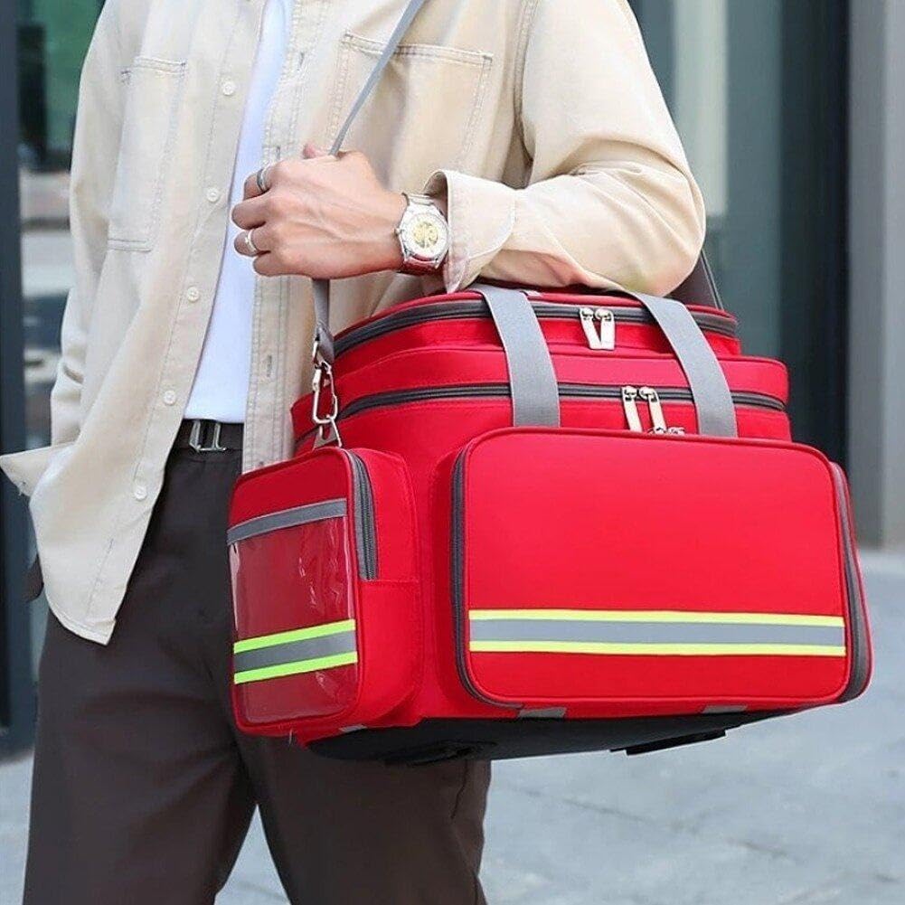 Bolsa Médica De Primeros Auxilios, Bolsa De Emergencia para Exteriores, Bolsa De Almacenamiento De Gran Capacidad, Mochila De Rescate Impermeable, Suministro De Aventuras