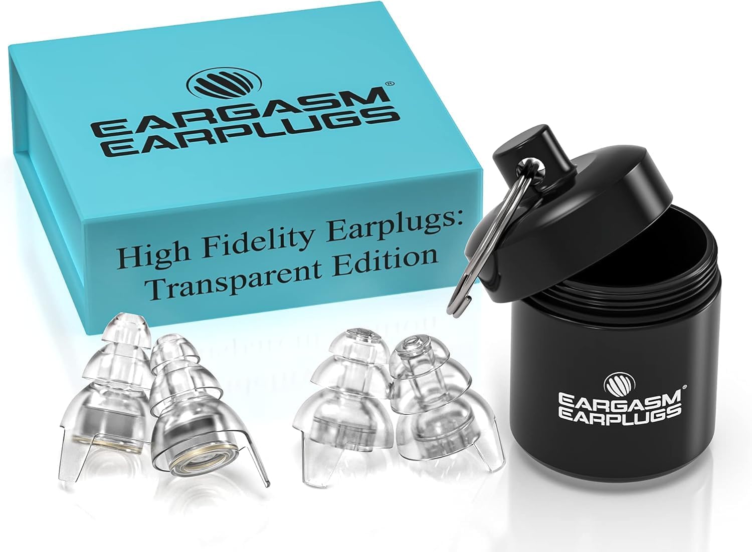 Eargasm High Fidelity Earplugs with Transparent Filters – Reusable Noise Reduction Hearing Protection Ear-Plugs with Carrying Case for Motorcycle, Concerts, Festivals, Raves, Live Events, Sports Eargasm High Fidelity Earplugs with Transparent Filters – Reusable Noise Reduction Hearing Protection Ear-Plugs with Carrying Case for Motorcycle, Concerts, Festivals, Raves, Live Events, Sports