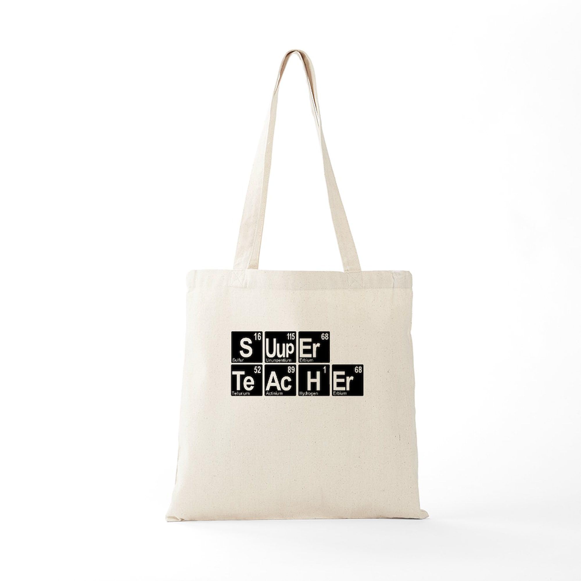 CafePress Natural Canvas Tote Bag - Reusable Teacher Supplies & Shopping Bag (2 Sizes) - View #9
