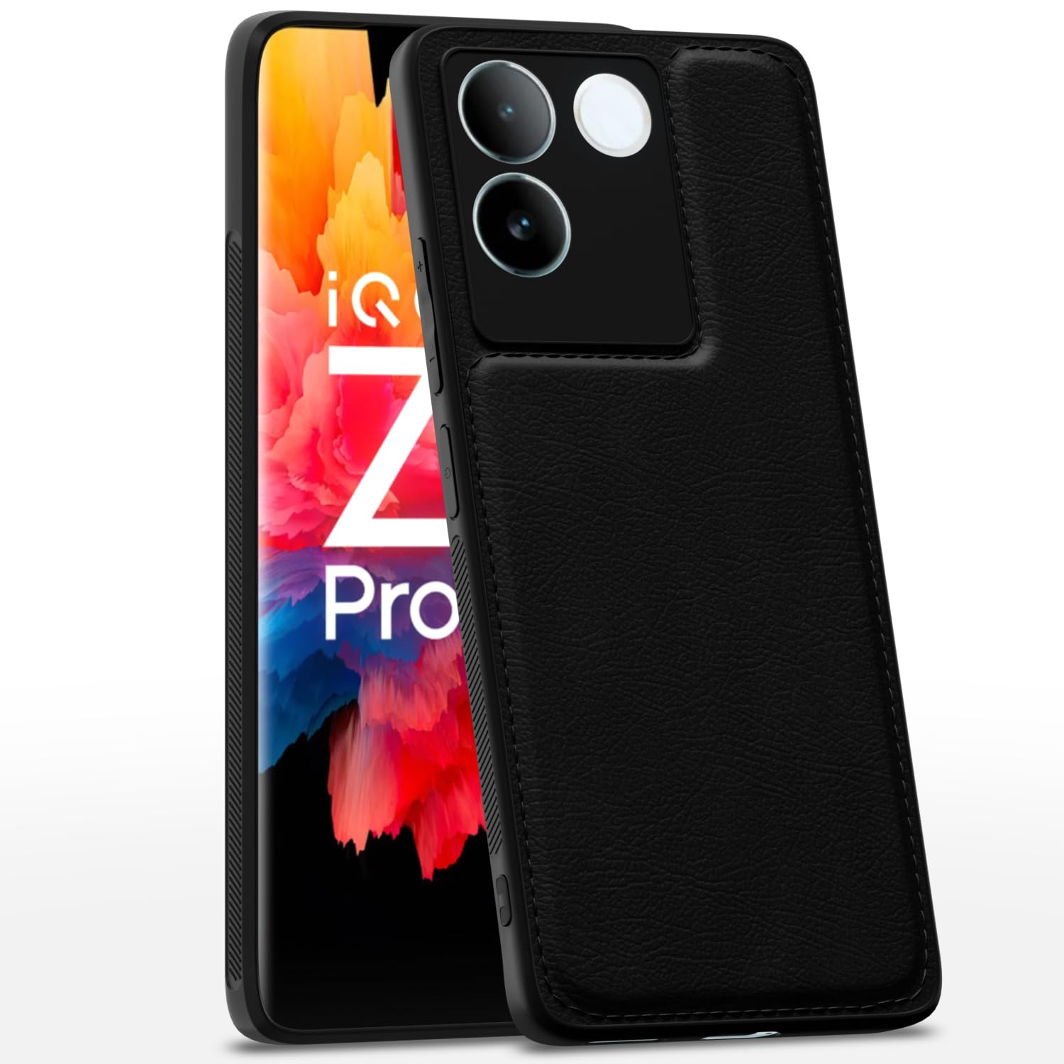 Pikkme iQOO Z7 Pro 5G / Vivo T2 pro 5G Back Cover | Flexible Pu Leather | Full Camera Protection | Raised Edges | Super Soft-Touch | Bumper Case for iQOO Z7 Pro 5G / Vivo T2 pro 5G (Black) (B0D796D2Q4) Amazon Price History, Amazon Price Tracker