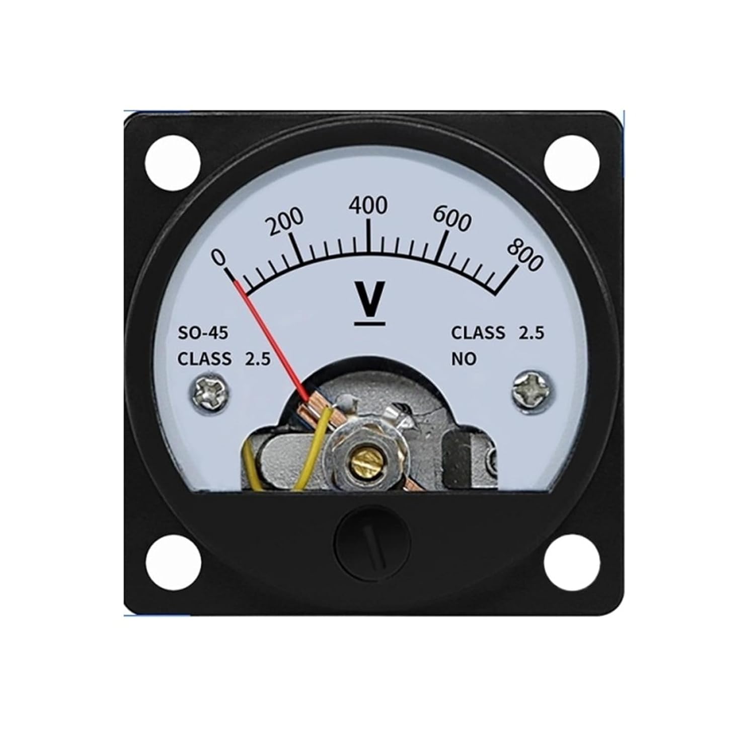 DC/AC Voltage Meter Pointer Type Marine Circular Voltage meter1V2V3V5V10V20V30V50V100V300V300V300V800V,Direct Connection(SO-45 DC,2V)