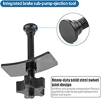 Vista 4 de AUCELI Esparcidor de pastillas de freno de disco, herramienta separadora de pastillas de freno de disco giratorio con perilla de ajuste cómodo