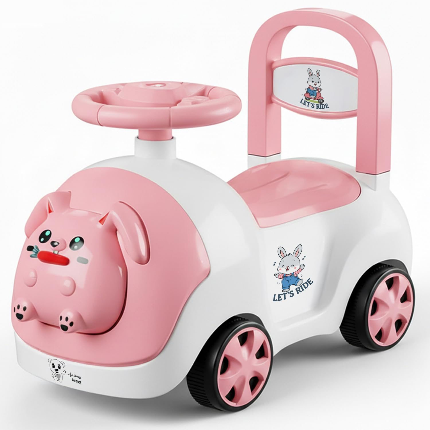 Lifelong Astro Swing Car Ride On for Kids| Space Theme | Comfort Backrest | Silky-Smooth Wheels | Kid-Powered Magic Twist Car, Pure Play Experience, 2 to 6 Years Boys & Girls,100 Kg Capacity — Amazon image 19