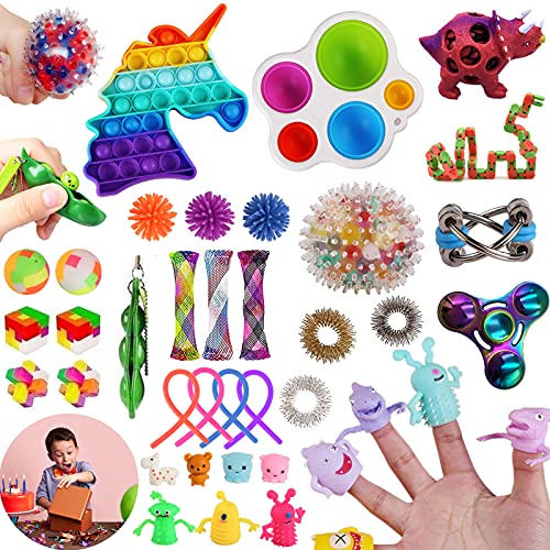 Sensory Fidget Toys Set, 28 PACK Relieves Stress and Anxiety Bundle Figetget Toy for Children Adults, Fidgets Hand Toys for ADD ADHD Autism, School Supplies for Autistic