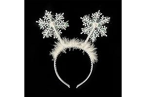 Snowflake Feather Hair Band: A Winter Wonderland Accessory