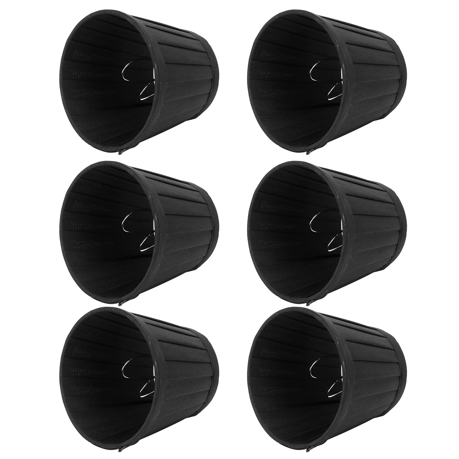 6 Paralumi Stoffa E14 Nero per Lampade Parete e Illuminazione Interni Design Moderno e Minimalista
