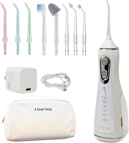 A Good Thing Water Flosser: 5 Modes, 8 Nozzles, 300ml