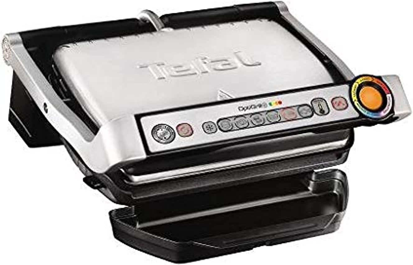 TefalOptiGrill Plus , 6 Cooking Programs , Silver , GC712D28