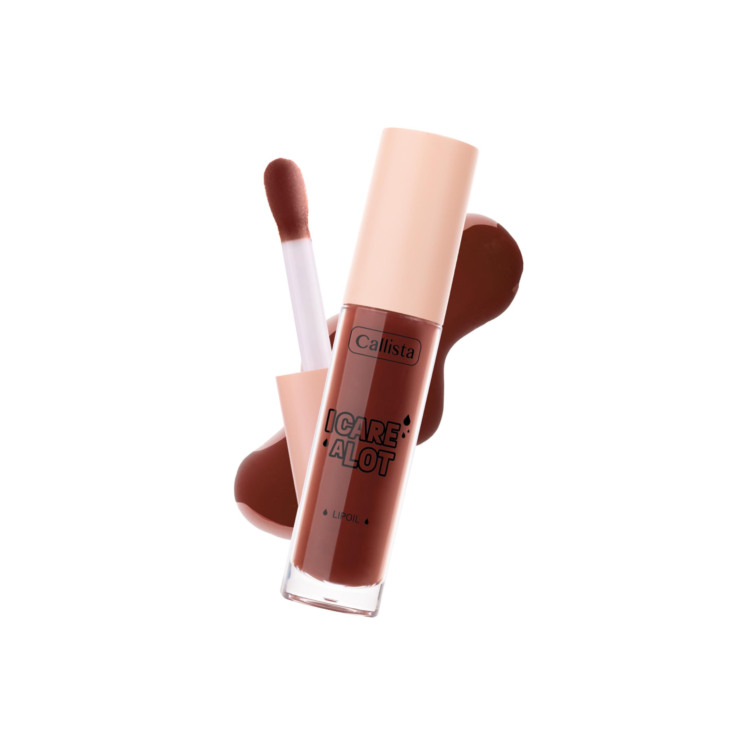 Callista I Care A Lot Lip Oil Nemlendirici ve Parlatıcı Dudak Bakım Yağı - 60 Brownie Bite - Kahverengi