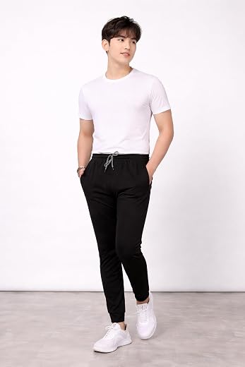 Anand Men's Solid Regular Fit Track Pant -AI_PS_MD_TP219_M Black