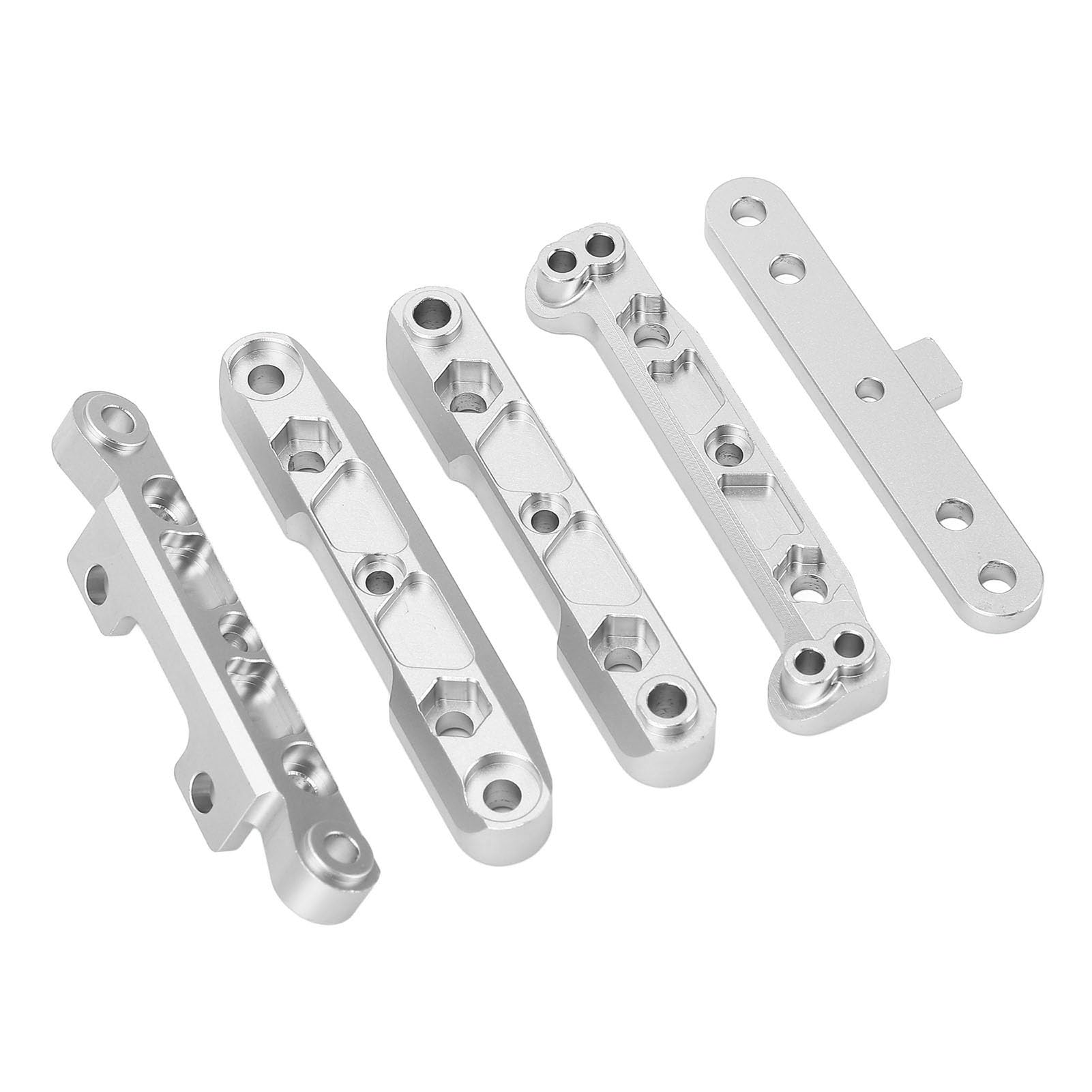 Wspornik Tylnego Wahacza ze Stopu Aluminium do Samochodu FS ATOM 1/8 RC, Wytrzymała Konstrukcja, zastosowanie: Samochód FS ATOM 6S 1/8 RC (SILVER)