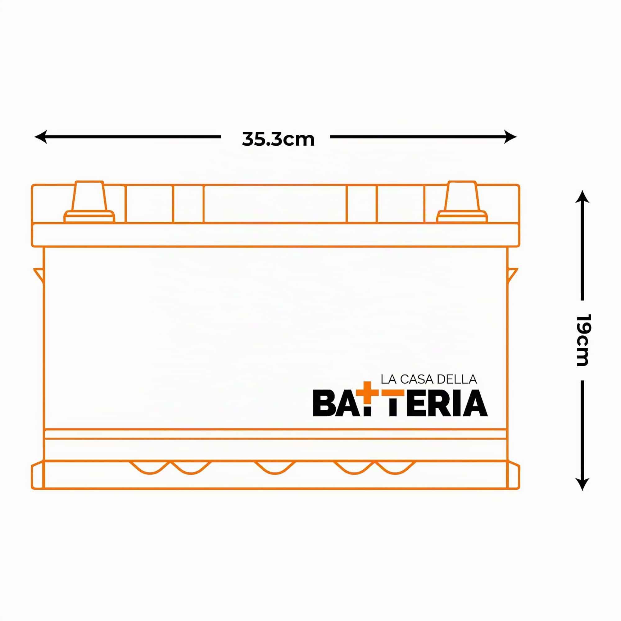 La Casa della Batteria Batteria Auto Expedit Moving Energy Tech Batteria 12v Batteria Auto 100Ah 920A PRO+50% POTENZA L5 100P DX 35.3×17.5×19 cm Senza Manutenzione Pronta all'Uso Made in Italy