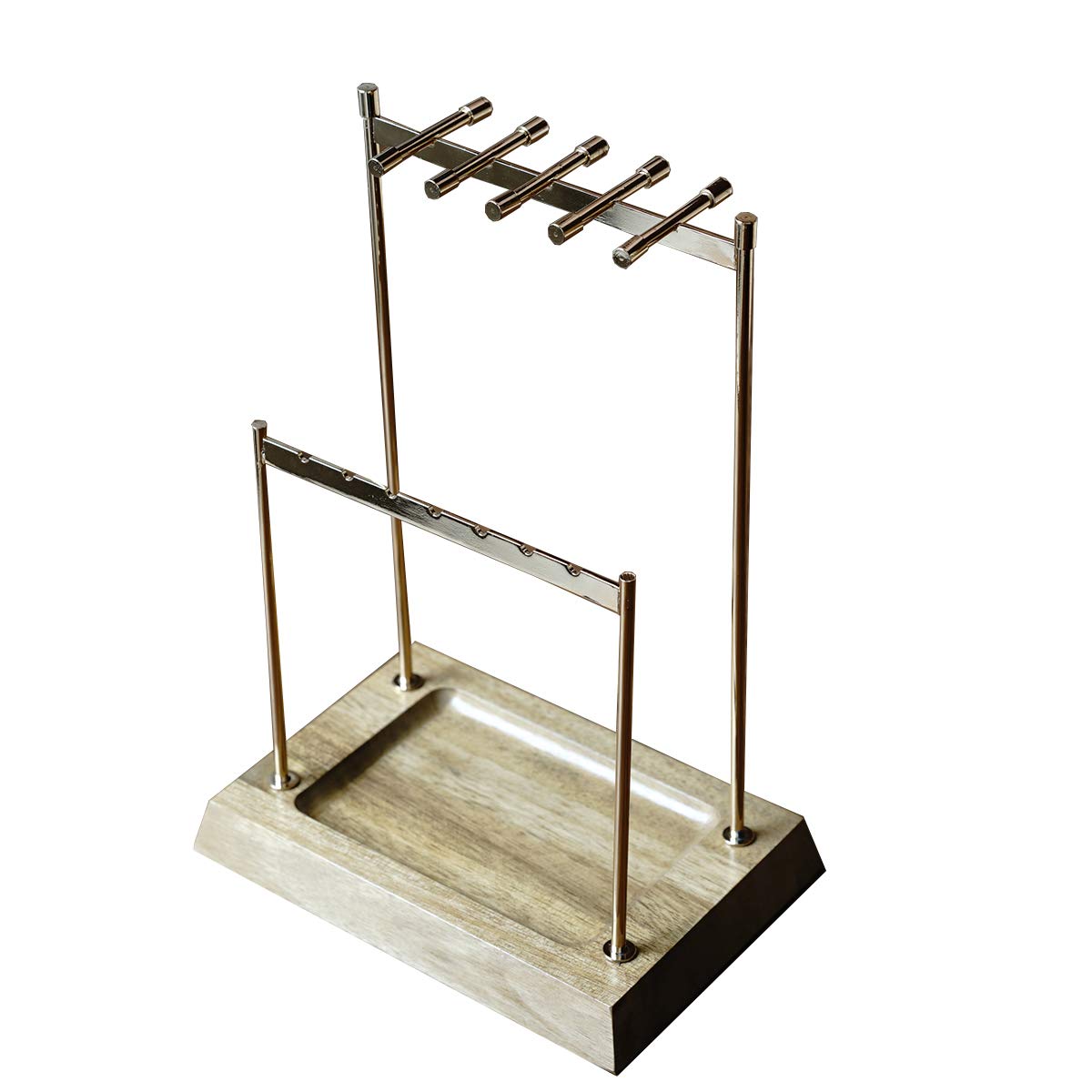 Hives and Honey Chandler Jewelry Organizer Necklace Stand, Gold